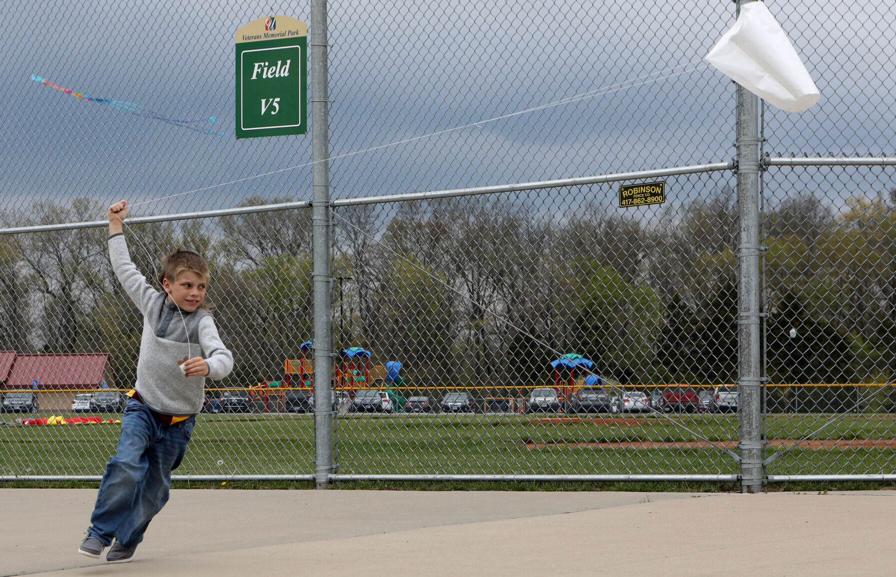 Wesley Hulbert sprints in circles